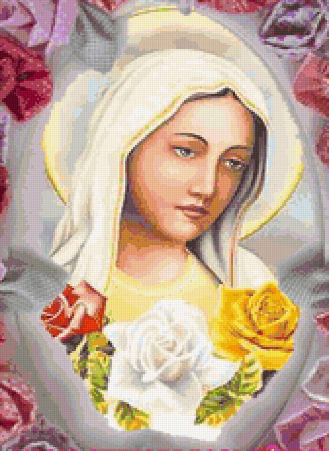 Virgen Maria con Rosa - virgen - предпросмотр