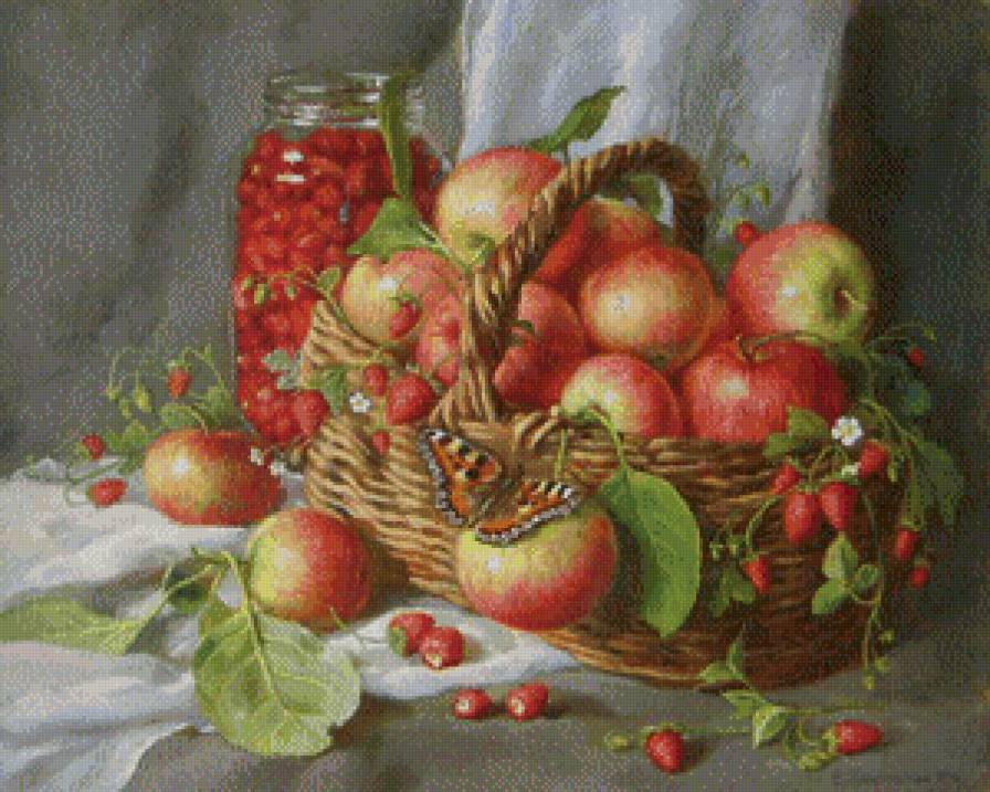 Натюрмрт с бабочкой - предпросмотр