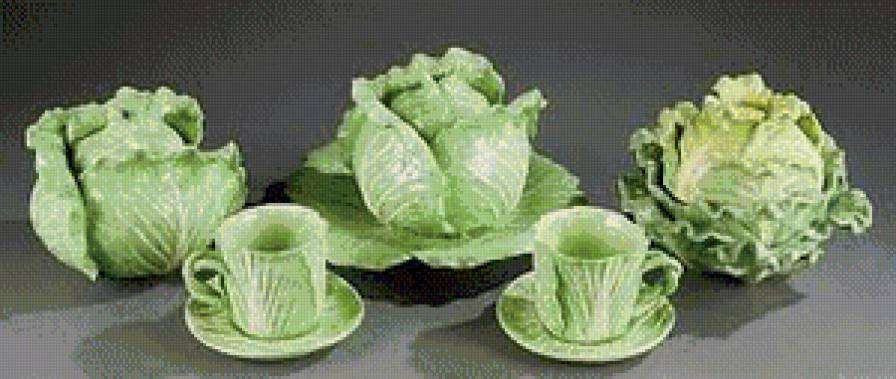 Натюрморт с овощами - капуста, для кухни, для дачи - предпросмотр