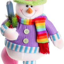 Схема вышивки «Снеговик»