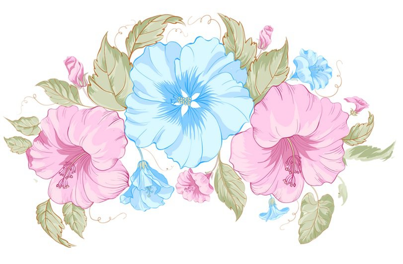 вьюнок - бисер, рукав, вьюнок - оригинал