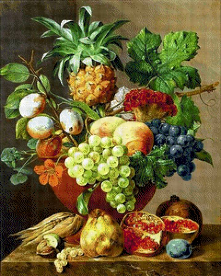 Натюрморт - винорад, фрукты, натюрморт - предпросмотр