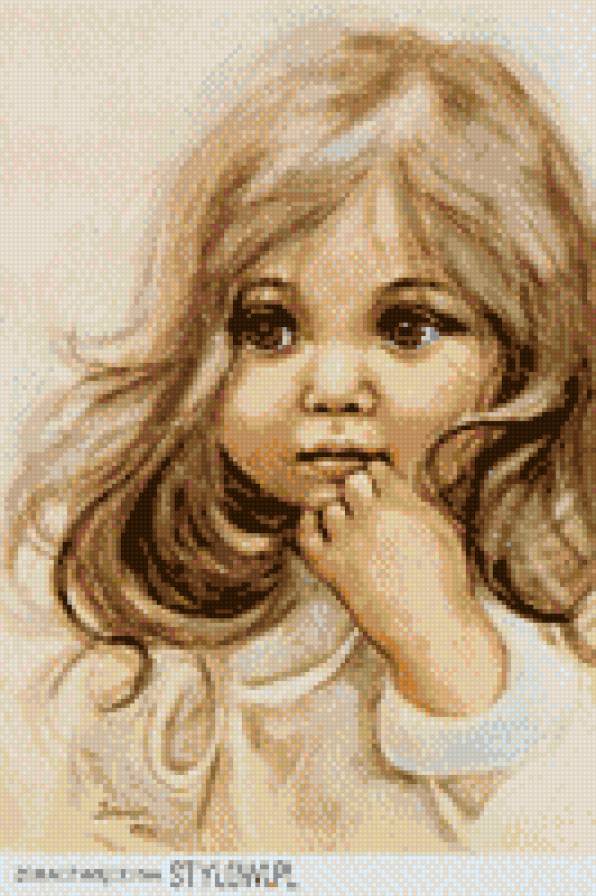 ,, - haft, dziecko, dziewczynka - предпросмотр