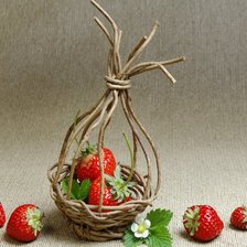 Схема вышивки «клубника»