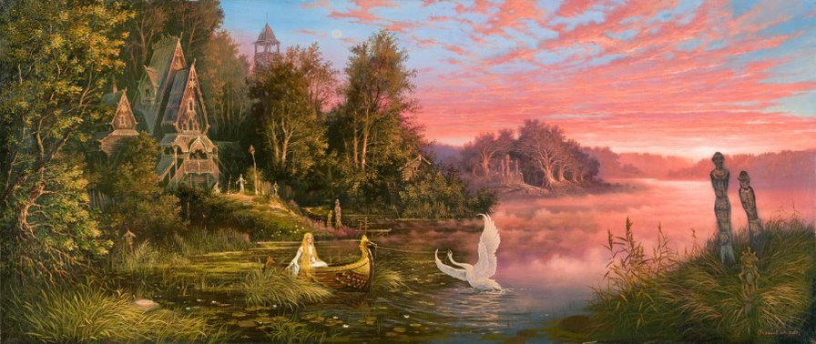 заря-зареница - картина угланова - оригинал