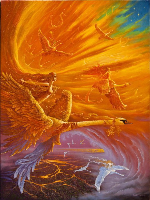 хранительница пути - картина угланова - оригинал