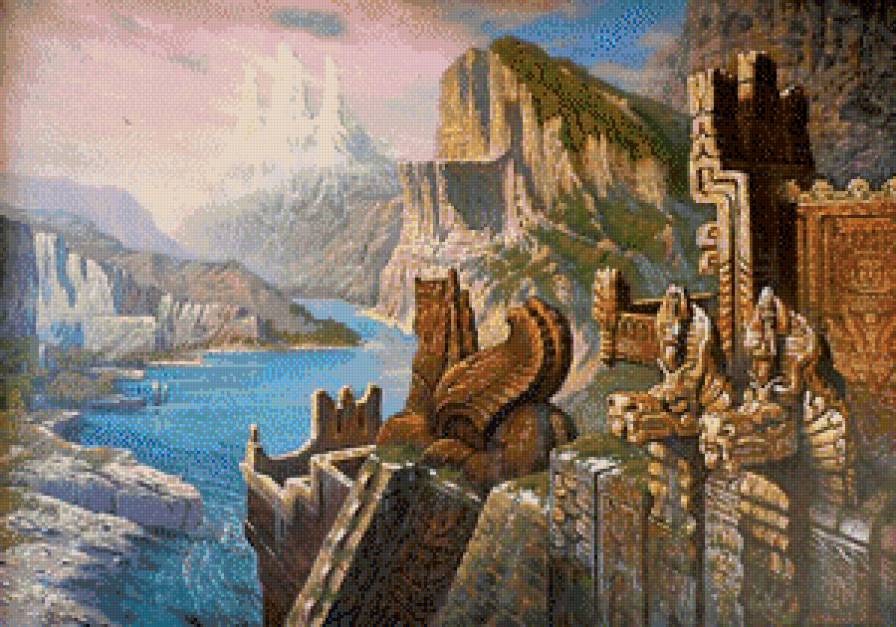 У Тризубца - картина угланова - предпросмотр