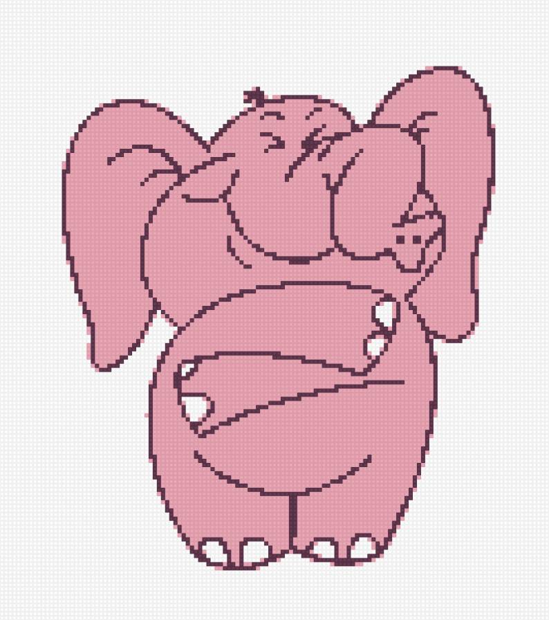 розовый слоник - розовый слоник, слоник, слон - предпросмотр