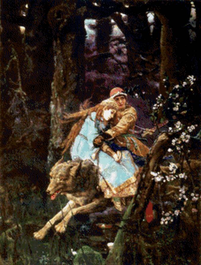 Васнецов "Иван Царевич и Серый Волк" - предпросмотр