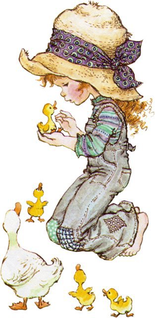 пастушка утят - дети, детская - оригинал