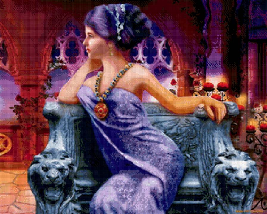 Девушка на троне - люди, девушка - предпросмотр