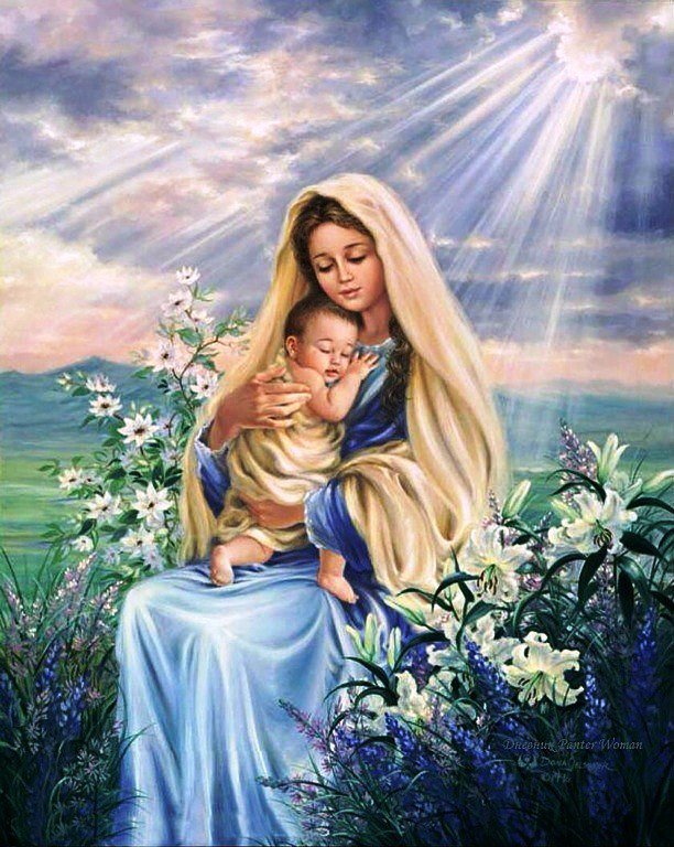 Богородица с младенцем - религия - оригинал