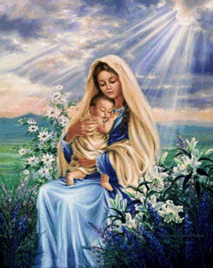 Богородица с младенцем - религия - предпросмотр