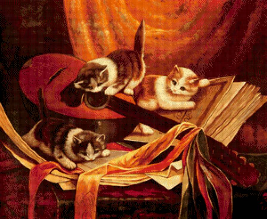 котята - кошка, котята, животные - предпросмотр