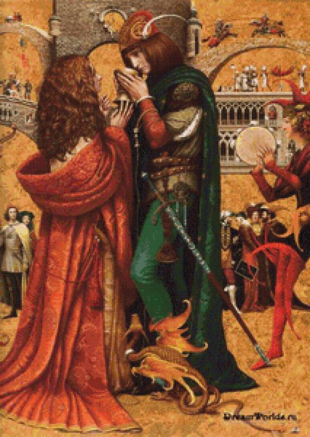 после турнира - парень, фэнтези, девушка, дракон - предпросмотр