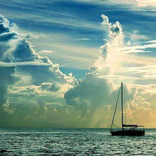 Схема вышивки «морской пейзаж»