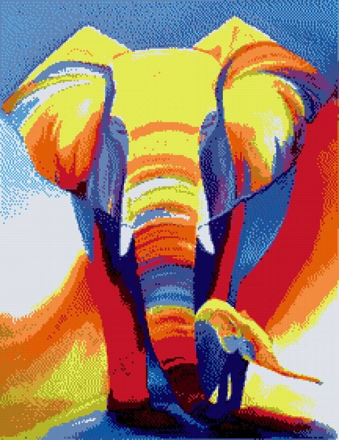 радужные слоны - предпросмотр