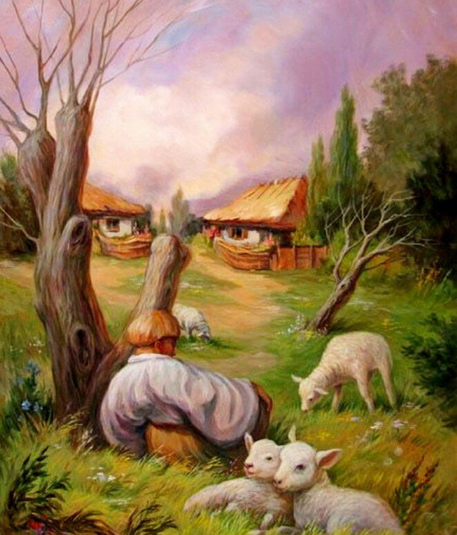 Тарас Шевченко - иллюзия, пейзаж, шевченко - оригинал