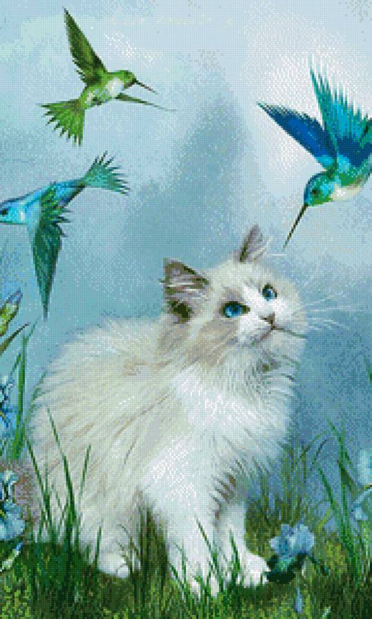 Кошка - кошки, работы художников - предпросмотр