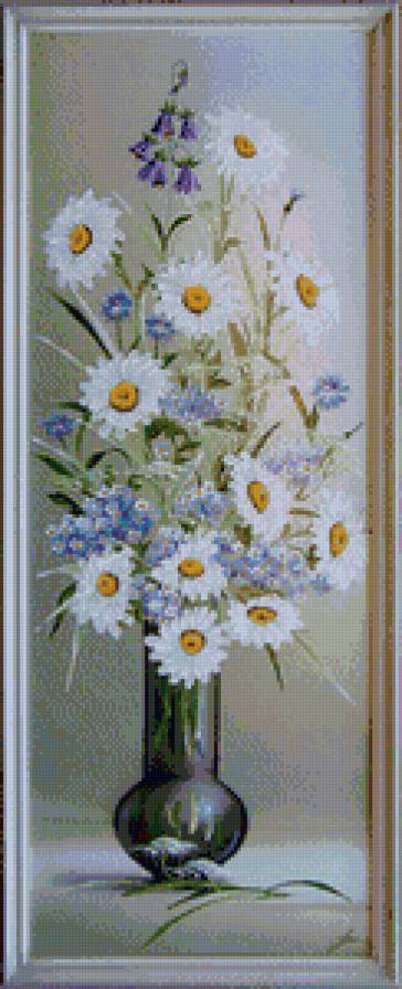 панно ромашки - цветы - предпросмотр