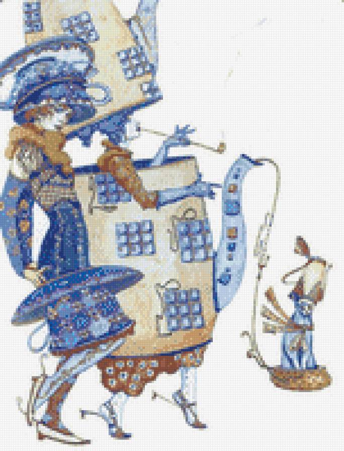 Чайная пара - абстракция, для столовой - предпросмотр