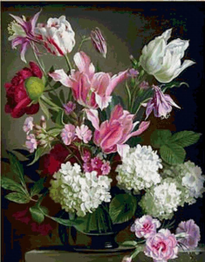 Весенний натюрморт - натюрморт, цветы - предпросмотр