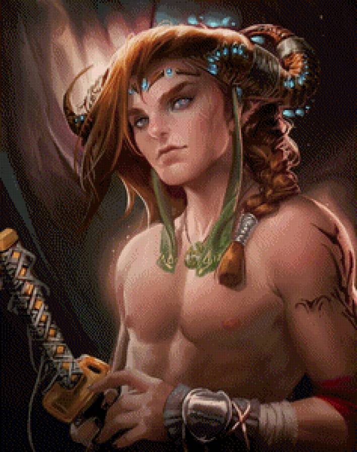 фэнтези арт - парень, фэнтези, арт, демон - предпросмотр