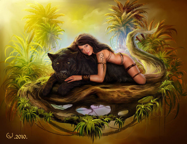 животные - пара, люди - оригинал