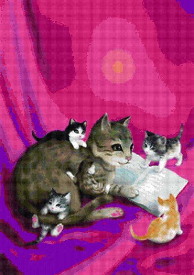 мамина сказка - коты, детская, котики - предпросмотр