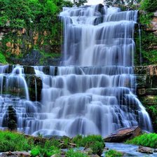 Схема вышивки «водопад»