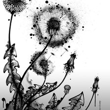 Схема вышивки «одуванчики»