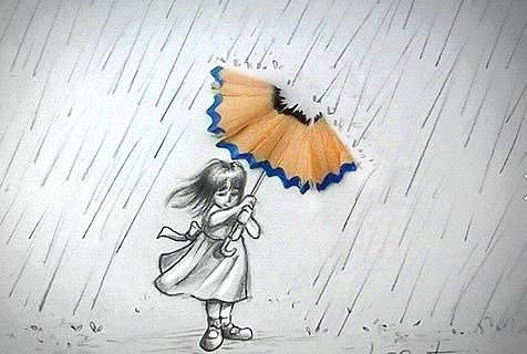 Под дождем - лето.дождь, дети - оригинал