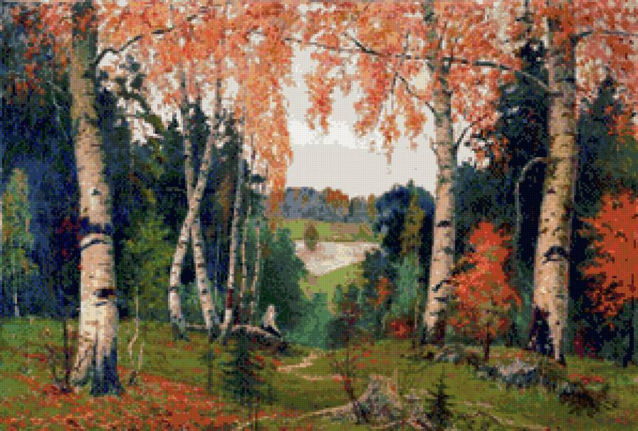 в осеннем лесу - природа, пейзаж - предпросмотр