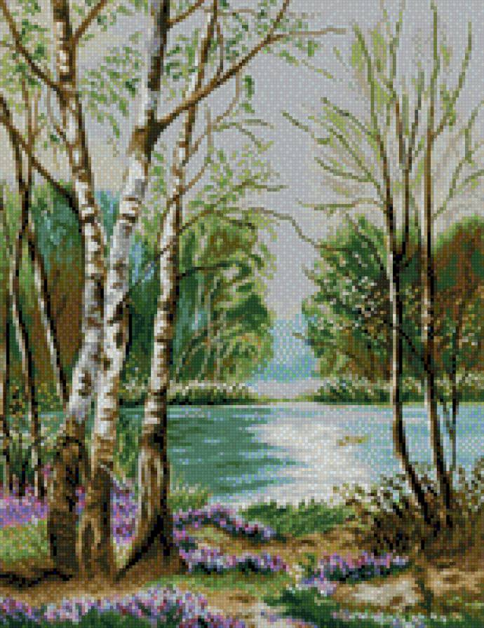 Природа - природа, березы, пейзаж - предпросмотр