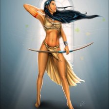 Схема вышивки «Пакахонтас»