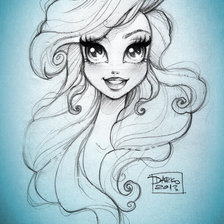 Схема вышивки «В синих тонах»