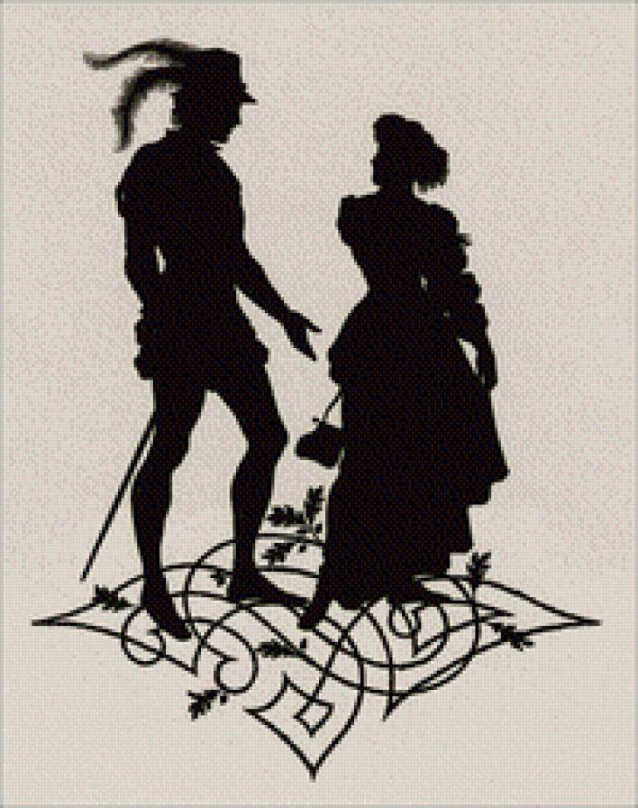 Пара - пара, монохром - предпросмотр