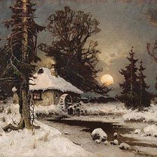 Зимняя мельница