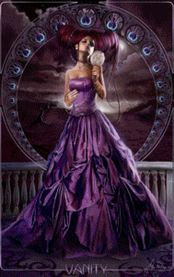 тщеславие - семь смертных грехов, девушка - предпросмотр