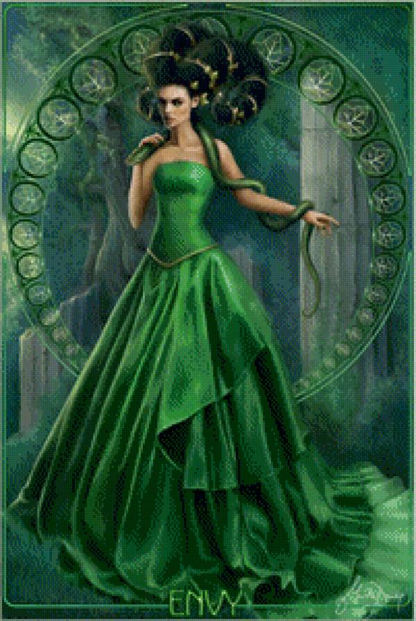 зависть - семь смертных грехов, девушка - предпросмотр