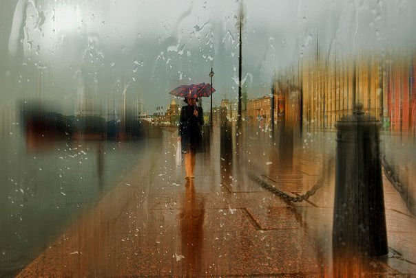 Дождливая осень - улица, осень.дождь.люди - оригинал