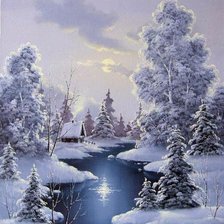 Схема вышивки «річка»