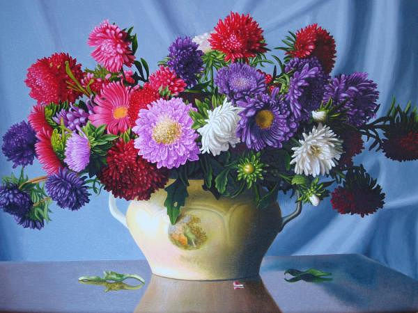 Астры - цветы - оригинал