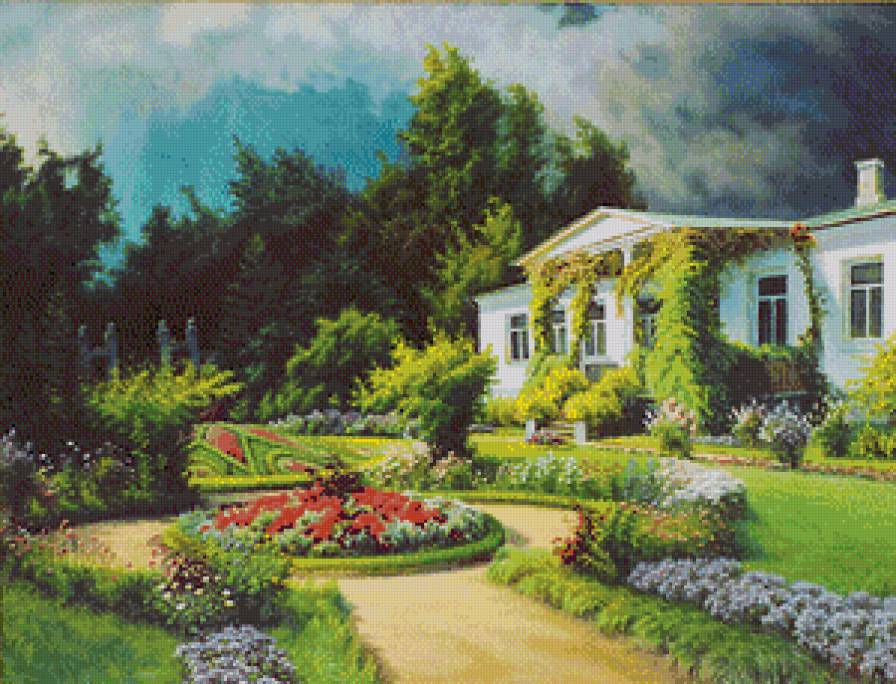 домик - пейзаж, дом, природа - предпросмотр