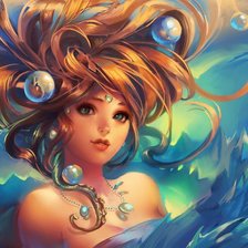 Схема вышивки «русалка»