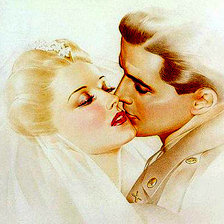 Оригинал схемы вышивки «Свадебный поцелуй» (№740772)