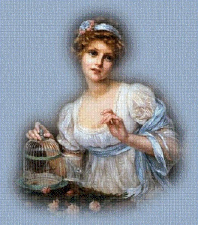 девушка - люди, картина, женщины - предпросмотр