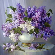 Схема вышивки «Сирень»