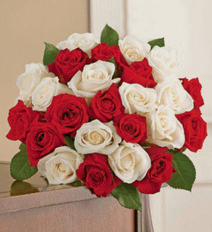 №741395 - розы, цветы, букетик - предпросмотр