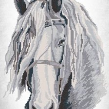 Оригинал схемы вышивки «Лошади» (№741646)